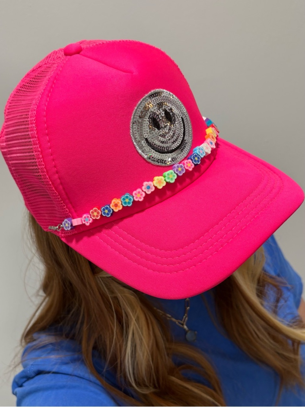 Trucker Hat with patch & chain